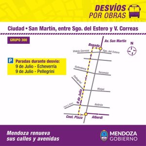 Gran Mendoza: mapa de las calles cortadas y desvíos de trasporte