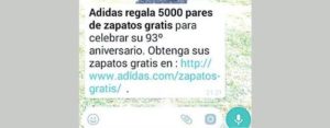 Adidas regala zapatos whatsapp hotsell