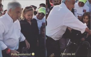 Video: El presidente de Chile enseña cómo robar una bicicleta