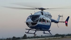 Trasladaron en helicóptero a un nene de 5 años que se accidentó