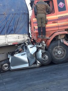 Terrible accidente vial en Alta Montaña