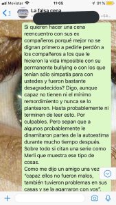 Le hicieron bullying en la secundaria, lo invitaron a un reencuentro y les cantó todas