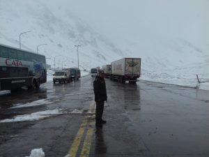 Mucha nieve: Así luce el paso Cristo Redentor