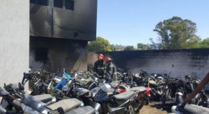 Incendiaron 77 motos secuestradas por un asado en la Comisaría