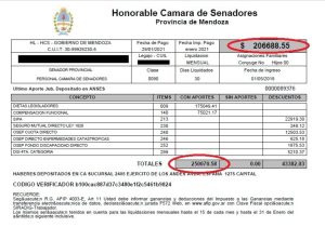 Polémica con los sueldos de los legisladores: cobran más de $200 mil de bolsillo