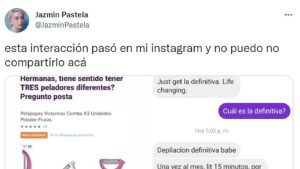 "¿Nunca te lo hiciste?": Confundió un pelapapa con una maquinita de depilación y se volvió viral