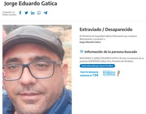 Mendoza: Buscan a un hombre desaparecido hace 3 semanas