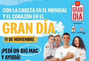 Hoy es el Gran Día de McDonald´s: comprá un Big Mac y ayudá a miles de niños argentinos