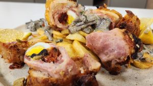 Una bomba de sabor: Esta pamplona de pollo rellena te va a encantar