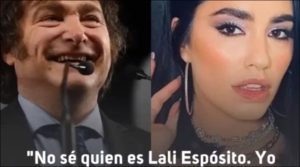 La pelea menos pensada en Twitter: Lali Espósito vs Milei