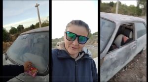 Una mujer protagonizó una graciosa parodia sobre la “oblea” del auto y se volvió viral