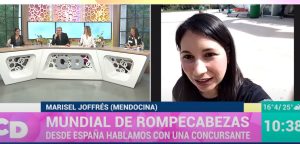 Marisel Joffrés, la mendocina que está en el Mundial de rompecabezas en España