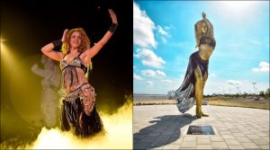 En imágenes: Shakira tiene su propia estatua en Colombia y así luce