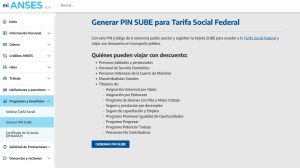 SUBE: ¿Cómo obtener el PIN SUBE para tener la Tarifa Social y pagar la mitad del boleto de colectivo?