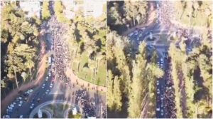 Impactante vídeo: así se vivió desde el cielo la marcha por la educación pública en Mendoza