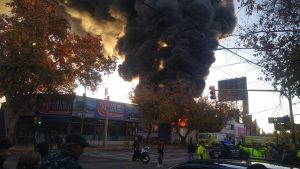 Video: Grave y feroz incendio en pleno centro de Mendoza