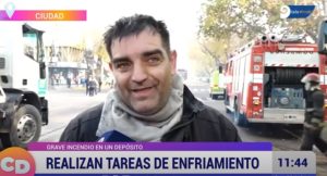 Es Bombero Voluntario y apagó el incendio de su propio lugar de trabajo