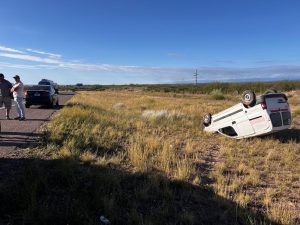 Volcó una camioneta en Luján: el conductor iba completamente borracho