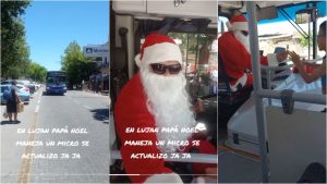 Dos choferes mendocinos sorprendieron a los pasajeros en Navidad y se volvieron virales