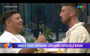 Brian, el elegido de Giuliano para dejar 'Gran Hermano' ¿qué pasará el domingo?