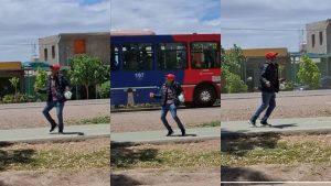 Un mendocino se olvidó que tenía los auriculares puestos y se tiró los pasos prohibidos en medio de la calle