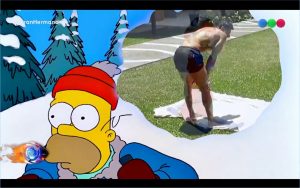 Una comparación divertida: Mirá el video que le hicieron a Juan Pablo de 'Gran Hermano' con un personaje de 'Los Simpson'