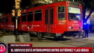 Descarriló el Metrotranvía en Mendoza: el servicio está cortado y cuatro personas resultaron heridas