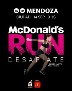 McDonald’s Run 2025: la emblemática carrera de mujeres llega a Mendoza por primera vez