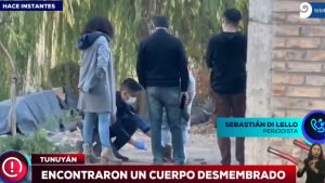 Macabro hallazgo en Tunuyán: encontraron un cuerpo desmembrado