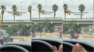 Video viral: unos limpiavidrios se pelearon en un semáforo de Mendoza y terminó todo de la peor manera