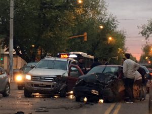 Choque en Godoy Cruz provoca corte en el tránsito