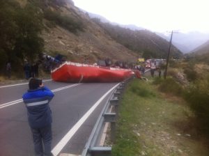 Otro accidente en Alta Montaña con un camión