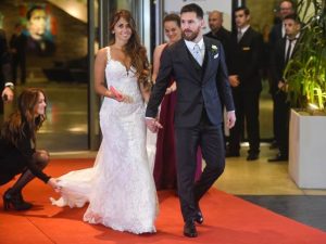 El vestido de Antonela Roccuzzo de Messi