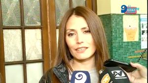 Majo Ubaldini se mostró feliz de realizar este acto democrático