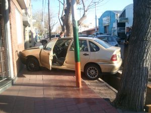 Choque en cadena en Dorrego