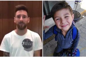 Messi le envió un tierno mensaje al niño que lucha por su vida tras el terremoto