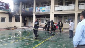 Se incendió un colegio de Ciudad