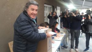 José Luis Ramón fue el primer candidato a diputado nacional en ir a votar