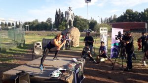 La Locomotora Oliveras brindó una clase de boxeo en Mendoza