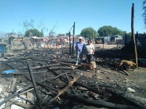 Se incendió una vivienda en Las Heras