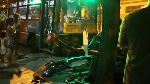 Terrible accidente en la madrugada del miércoles