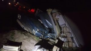 Impactante accidente vial entre dos camiones en la Ruta 7