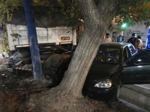 Guaymallén: Un camión se quedó sin frenos y chocó 5 vehículos