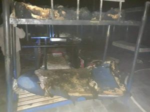 Se incendió una escuela albergue en Santa Rosa