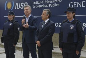 Macri en Mendoza: No habló del FMI y destacó el rol de la Policía