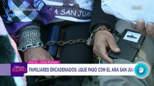 Ara San Juan: Familiares de los tripulantes se encadenaron en Plaza de Mayo