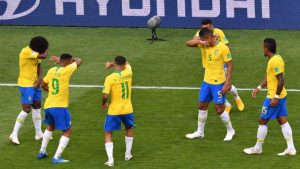 El peculiar festejo de Brasil luego de un gol ante México