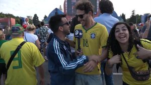 #El9Mundial: ¿Un argentino se puso la camiseta de Brasil?