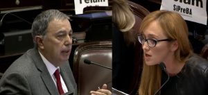 Fernández Sagasti se cruzó con el senador de las "violaciones no violentas"