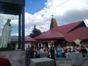 La Reina volvió a San Carlos y le agradeció a la Virgen